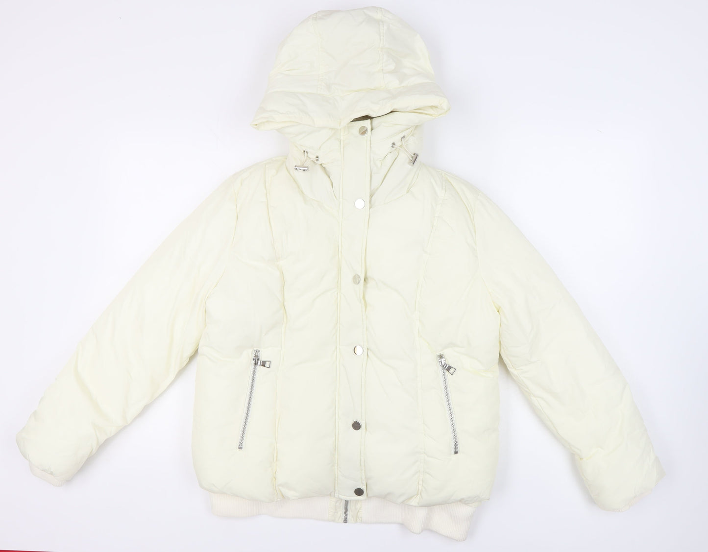 Womens UK Size 14 NEXT Ivory Puffer Jacket