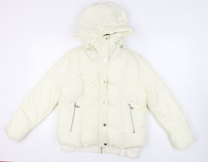 Womens UK Size 14 NEXT Ivory Puffer Jacket