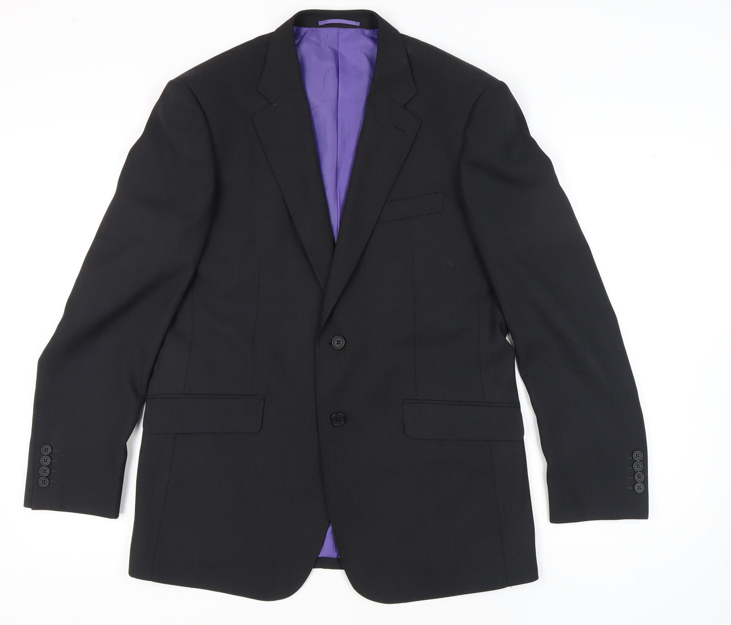 Mens UK Size 40 Milan Collection Regular Black Suit Jacket