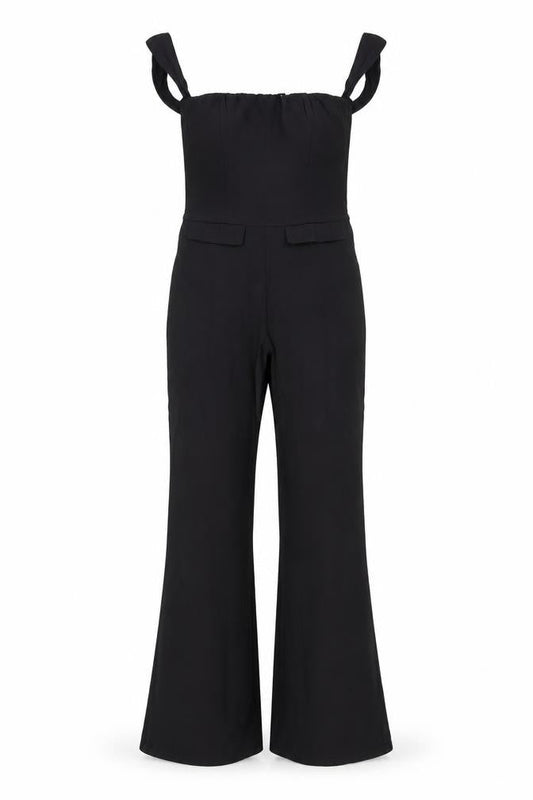 EGO Black Flared Jumpsuit, Size 6, Women’s Stylish Wear