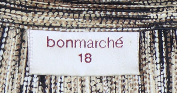 Bonmarché Women's Multicoloured Button-Up Shirt