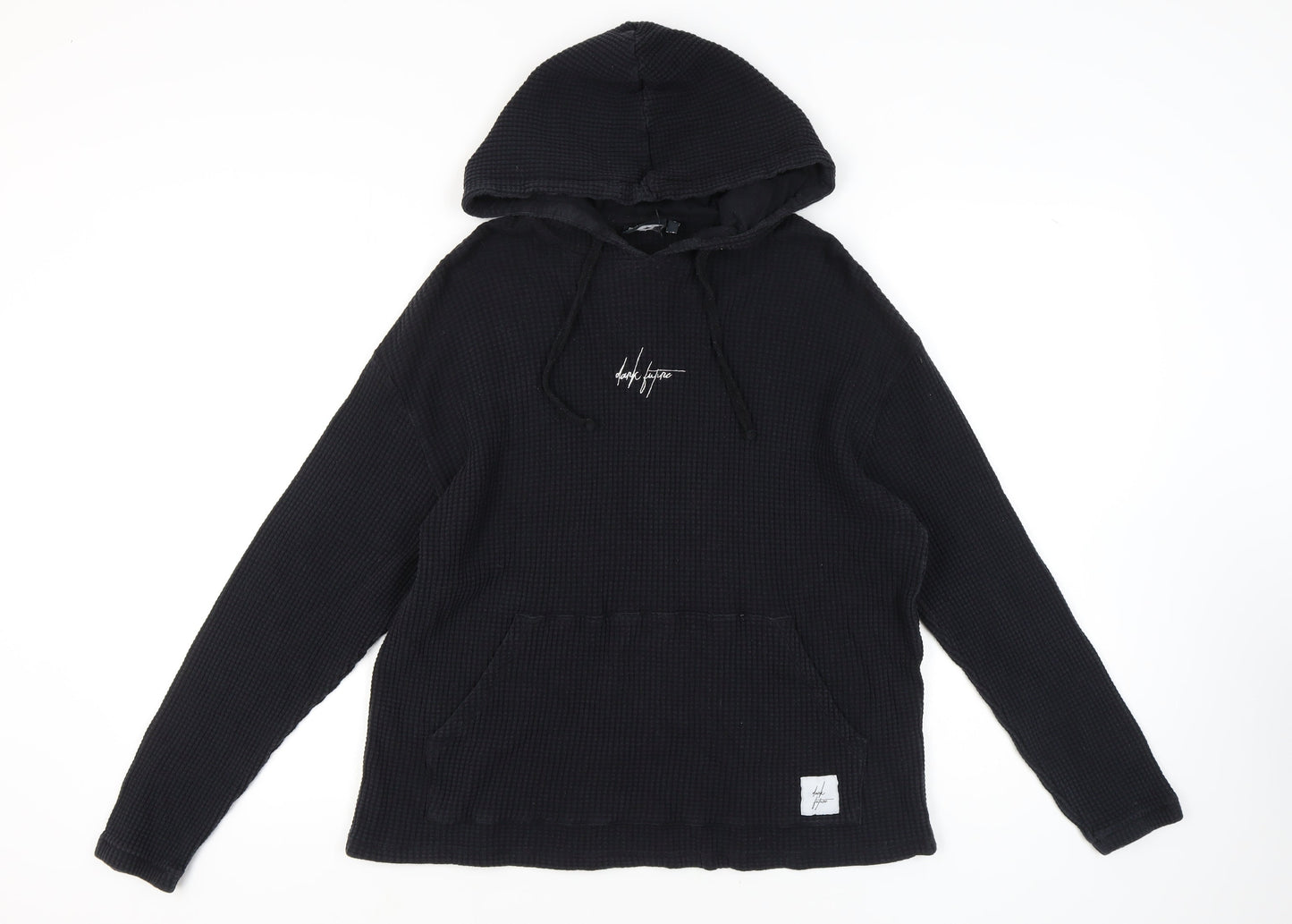 Mens UK Size S ASOS DESIGN Black Pullover Hoodie