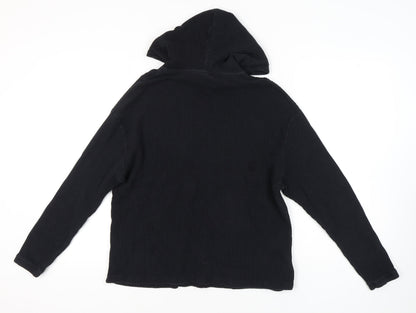 Mens UK Size S ASOS DESIGN Black Pullover Hoodie