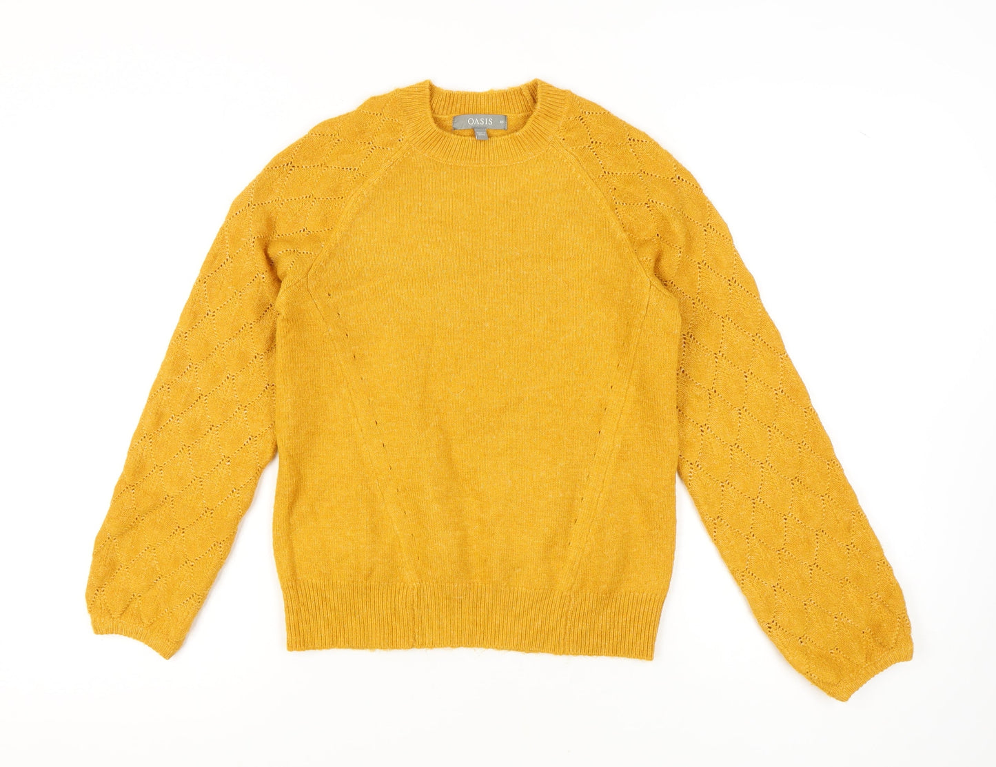 Womens UK Size XS Oasis Yellow Pullover Jumper