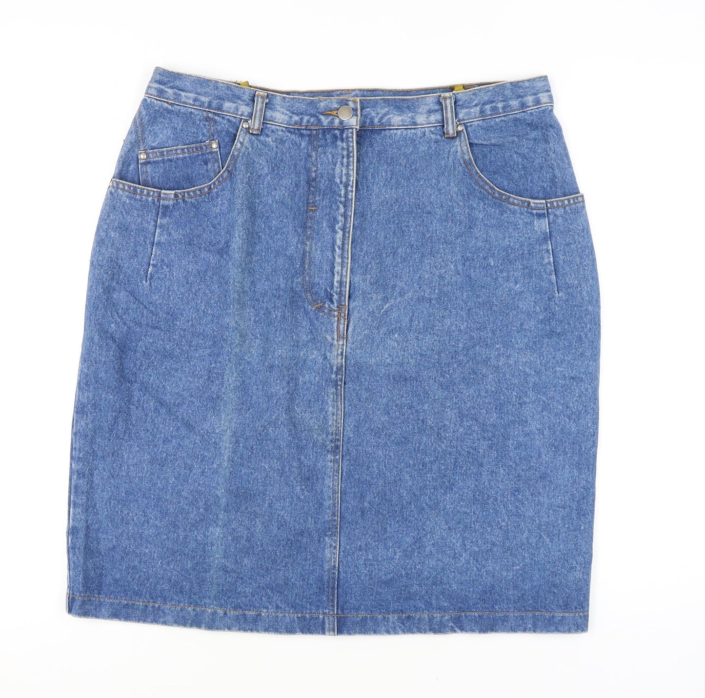C&A Women's Blue Denim Pencil Skirt, Size 20