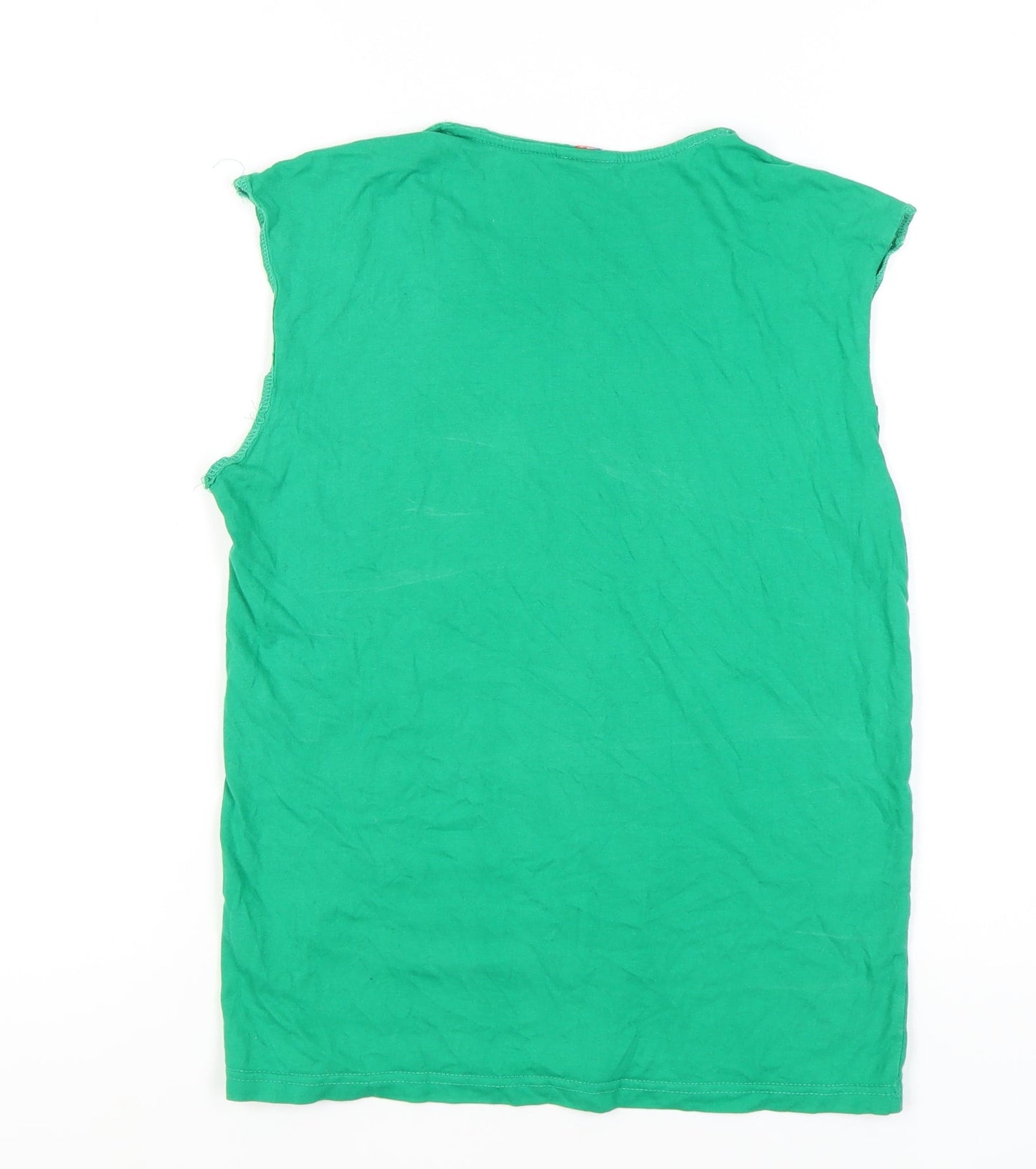 AS Saint-Étienne Women's Green Sleeveless Tank Top Size S