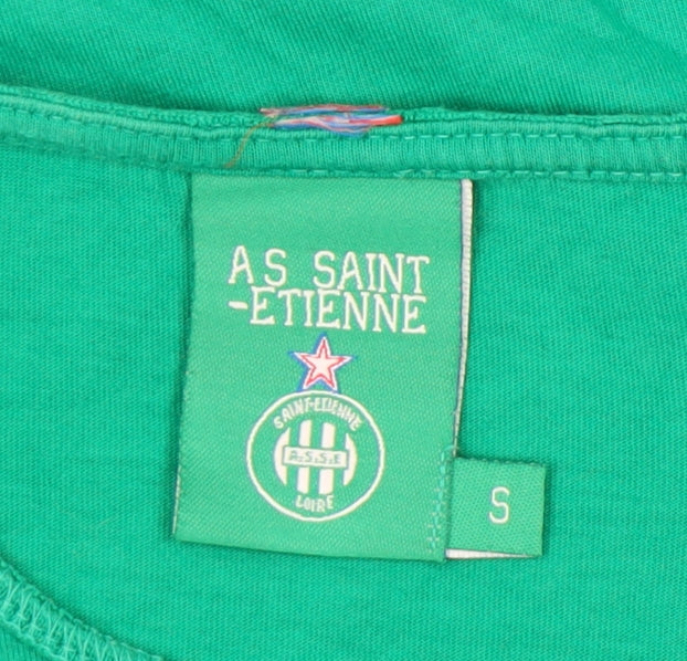 AS Saint-Étienne Women's Green Sleeveless Tank Top Size S