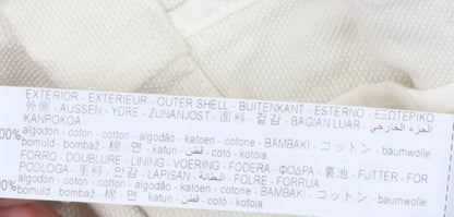 Zara Men's White Military Jacket S - Collared, Pockets