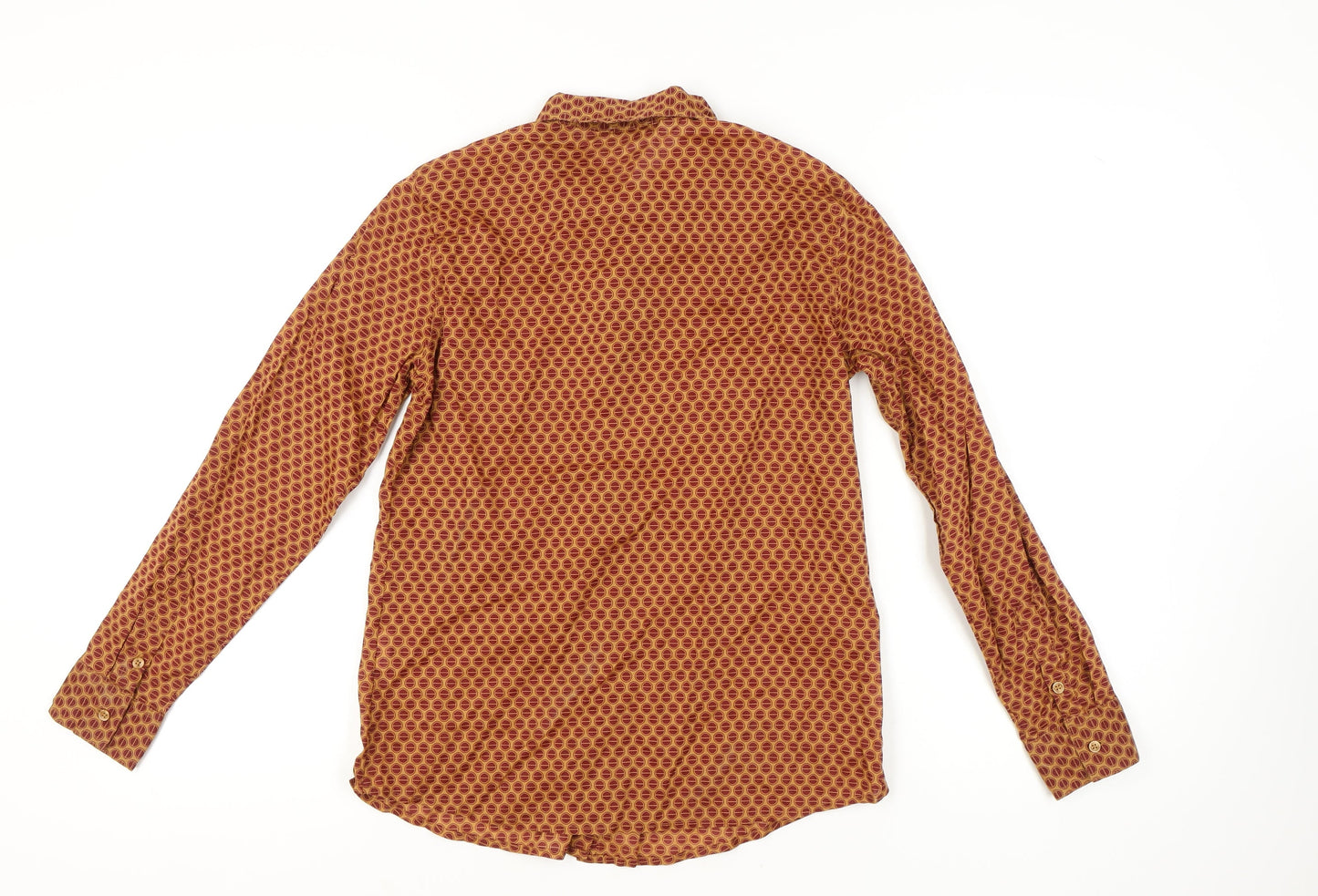 Womens UK Size 12 United Colors of Benetton Brown  Button-Up