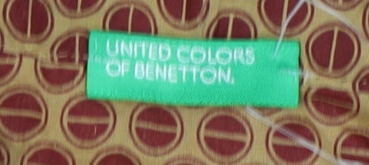 Womens UK Size 12 United Colors of Benetton Brown  Button-Up