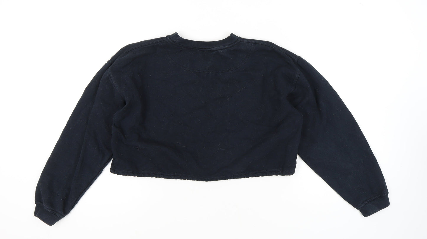 Blue Rinse Women's Black Polka Dot Sweatshirt L