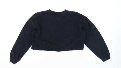 Blue Rinse Women's Black Polka Dot Sweatshirt L