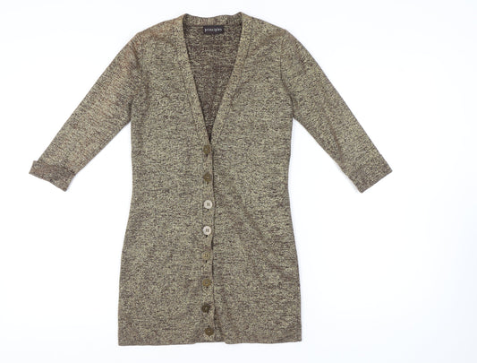 Womens UK Size 8 Principles Brown Cardigan Jumper
