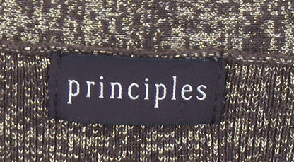 Womens UK Size 8 Principles Brown Cardigan Jumper