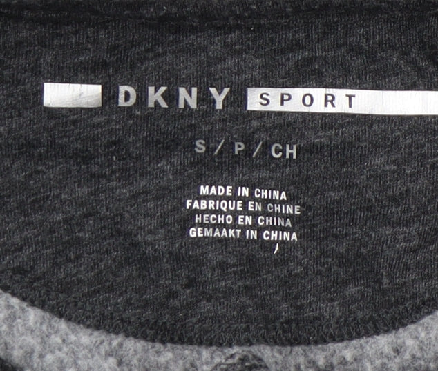 DKNY Grey Women's Pullover Hoodie, Size S