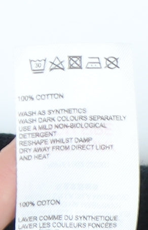 Whistles Women's Black Blazer, Size 4, Cotton, Classic Fit