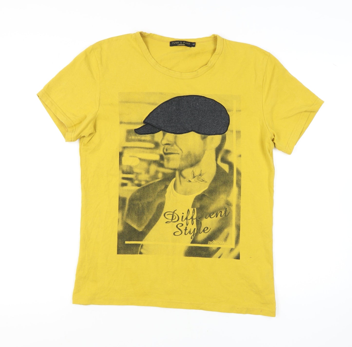 Funk D Punk Yellow Unisex T-Shirt, Size Regular