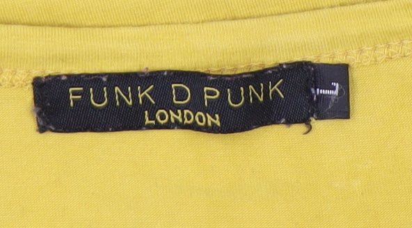 Funk D Punk Yellow Unisex T-Shirt, Size Regular