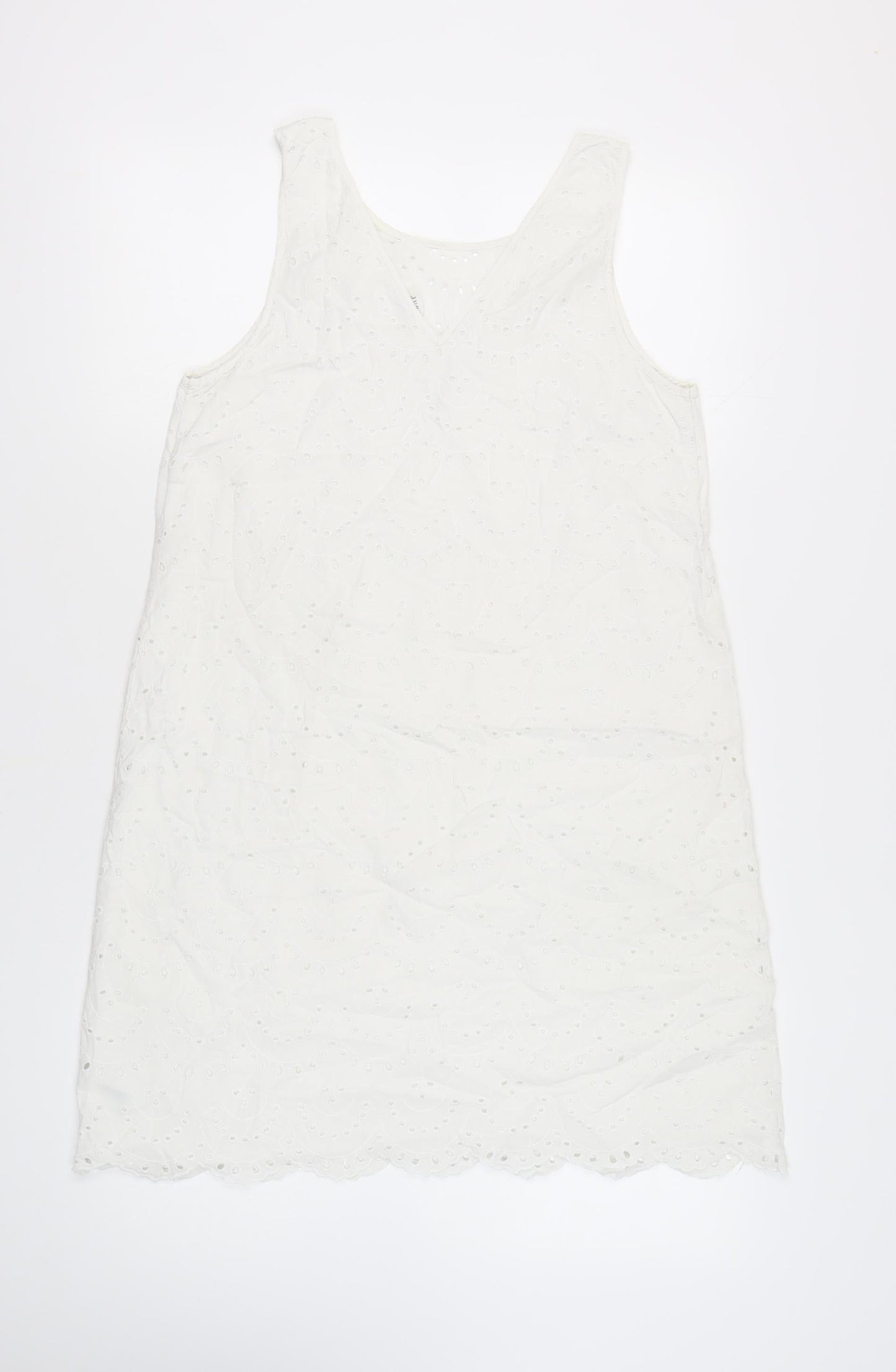 GAP Women's White Sleeveless Dress Size M