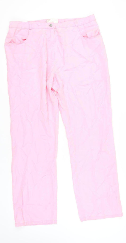 Ann Harvey Women’s Pink Trousers Size 16