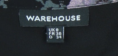 Warehouse Women’s Multicoloured Floral Dress Size 8