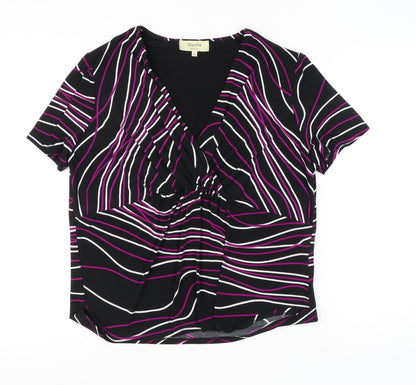 Womens UK Size XL Viyella Multicoloured Basic Blouse