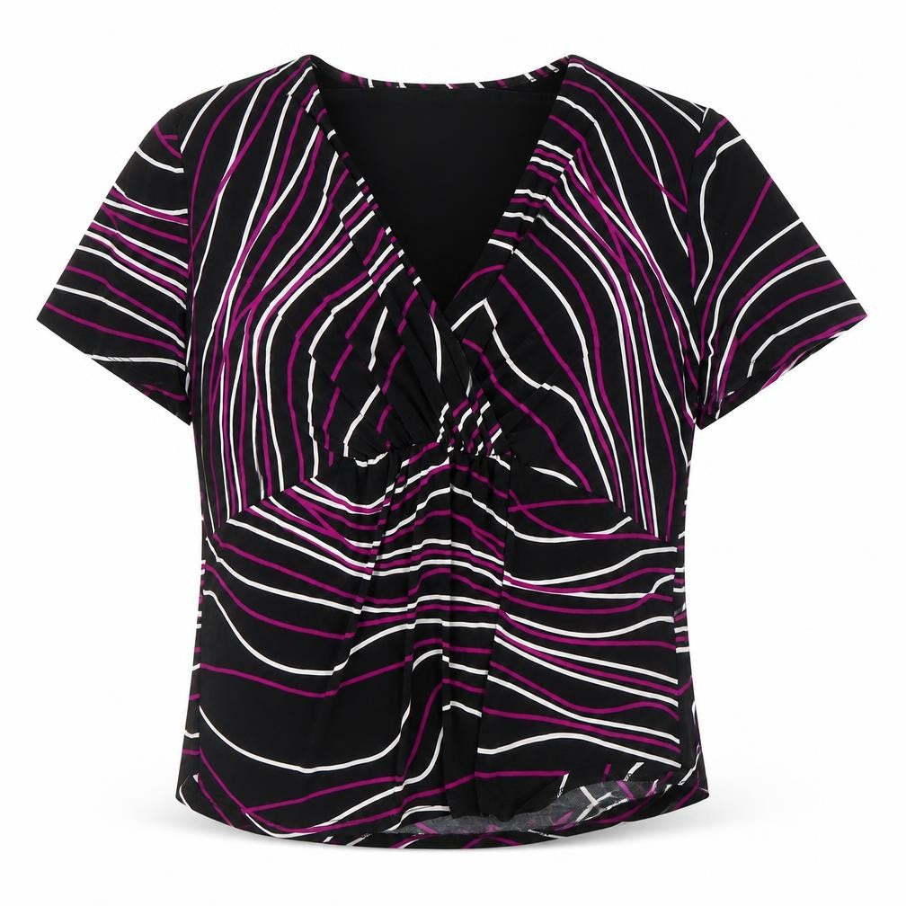 Womens UK Size XL Viyella Multicoloured Basic Blouse
