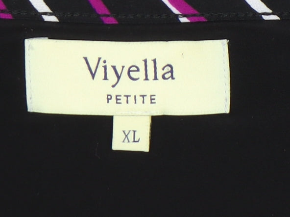 Womens UK Size XL Viyella Multicoloured Basic Blouse