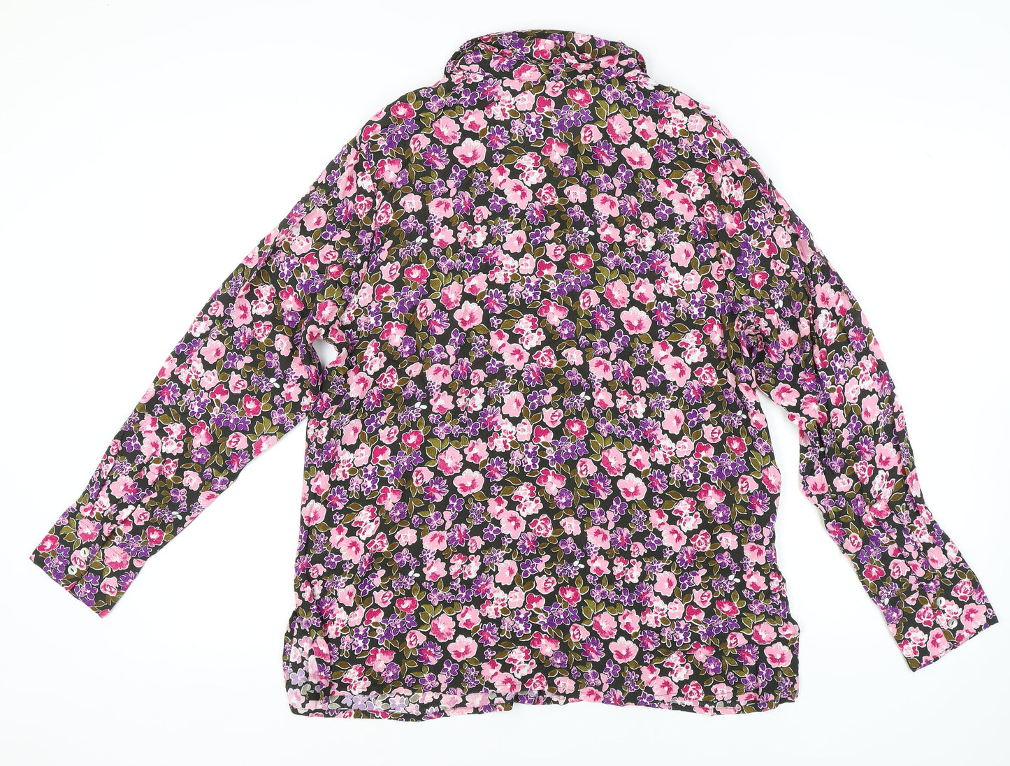 Cotton Traders Women's Floral Blouse, Multicoloured, Size 16