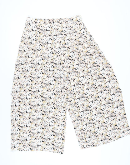 Womens UK Size 8 Gap Relaxed Fit Cropped Multicoloured Trousers