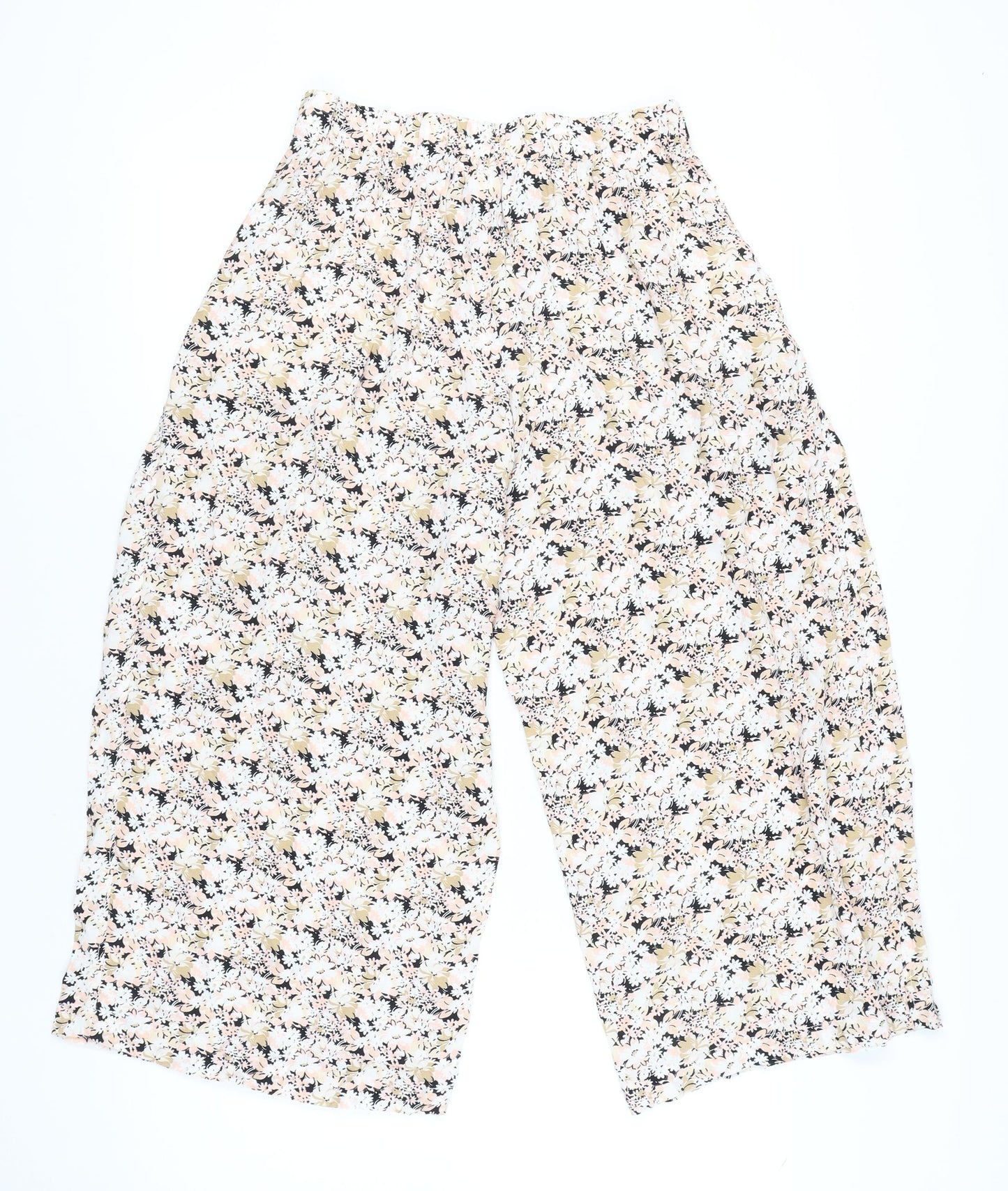 Womens UK Size 8 Gap Relaxed Fit Cropped Multicoloured Trousers