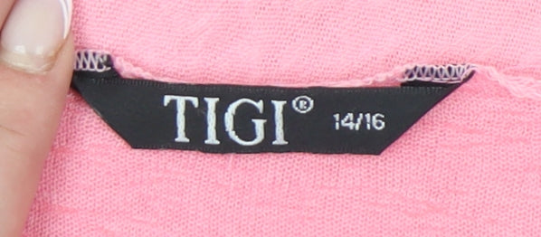 Womens UK Size 14 TIGI Pink Camisole