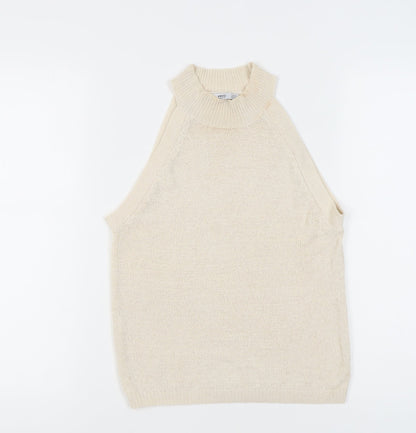 Womens UK Size 12 MNG Basics Beige Basic Tank