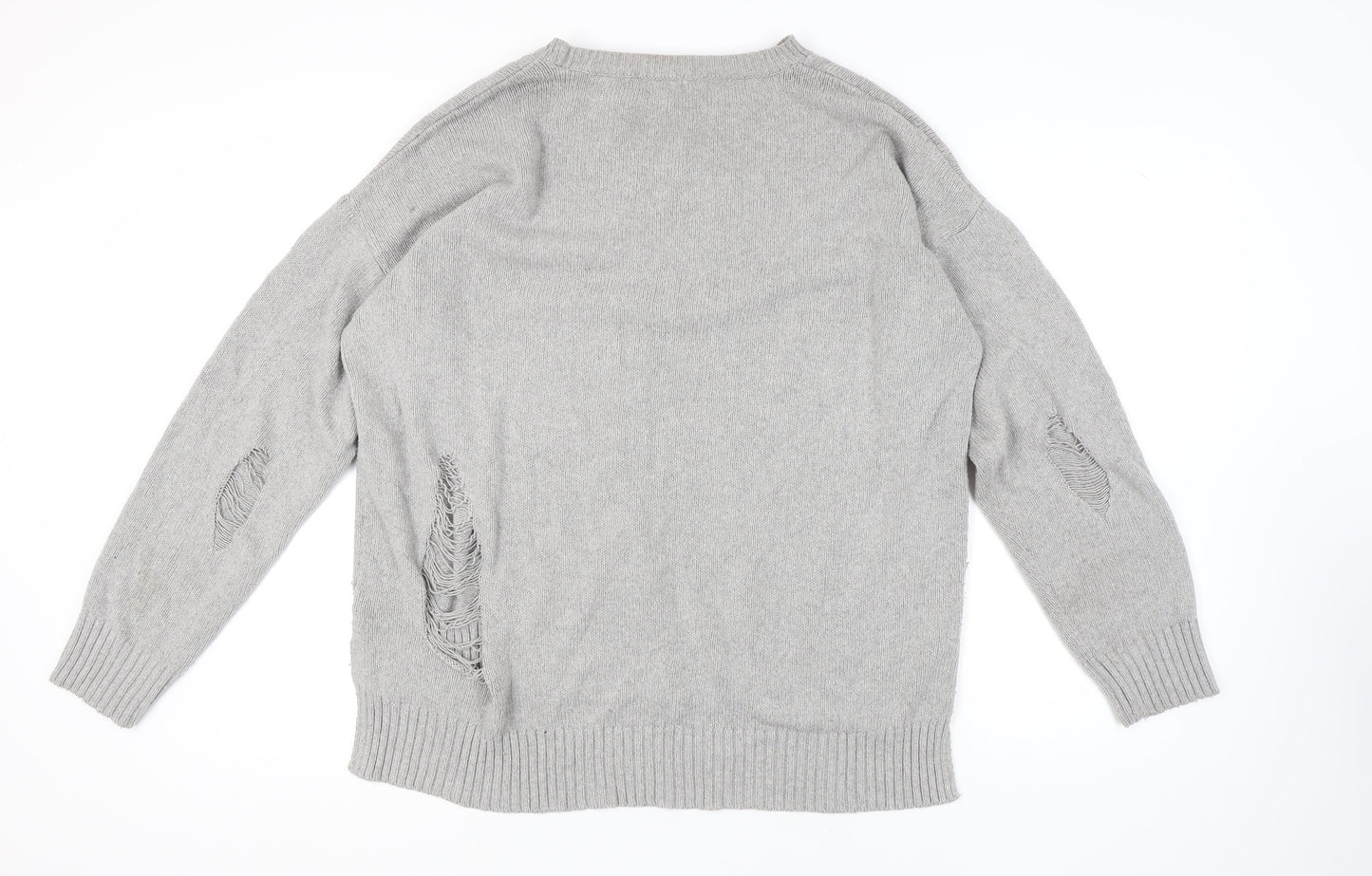 New Look Men's Grey Pullover Jumper XL Knit