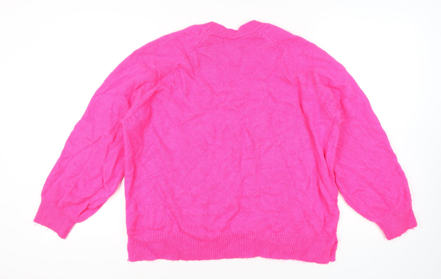 Womens UK Size 12 Pull & Bear Pink Pullover Jumper