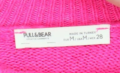 Womens UK Size 12 Pull & Bear Pink Pullover Jumper