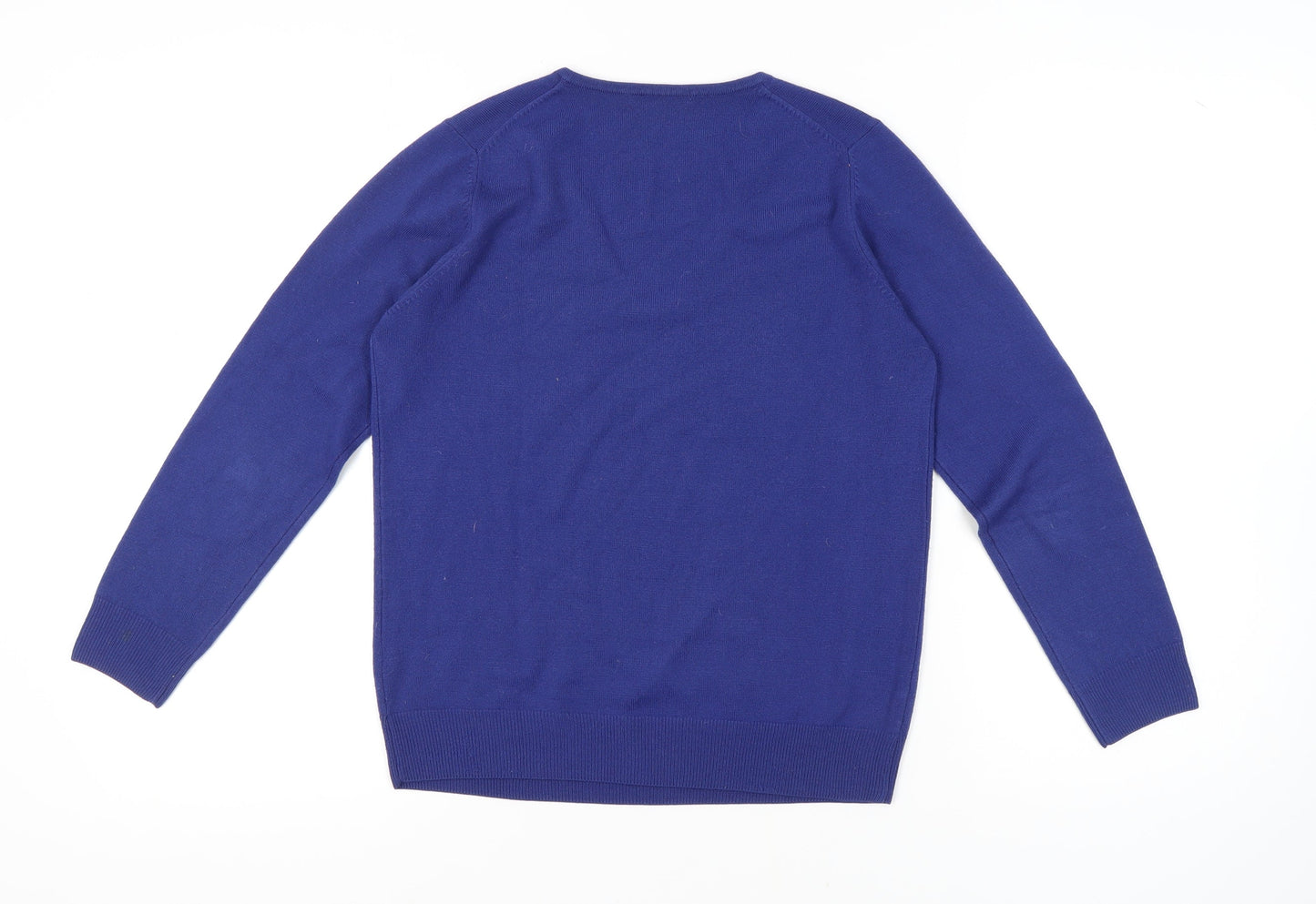 Womens UK Size 10 Marks and Spencer Blue Pullover Jumper