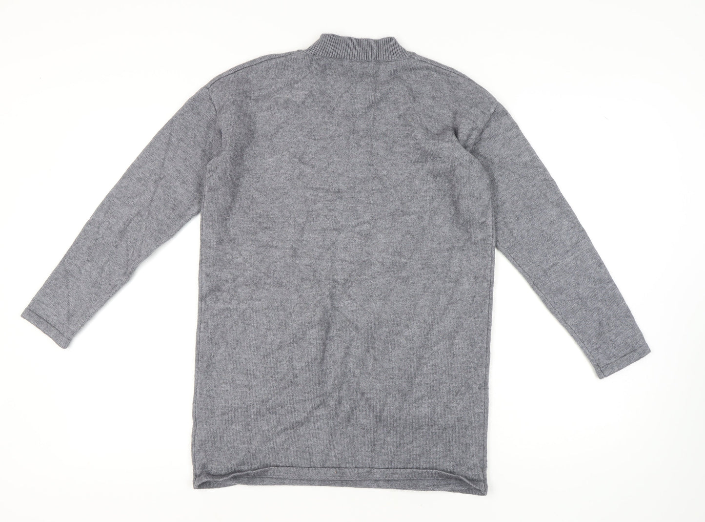 Womens UK Size S Quiz Grey Pullover Jumper