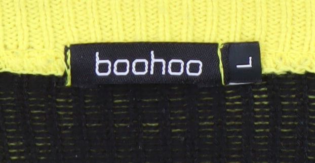 Boohoo Women's Yellow Pullover Jumper L