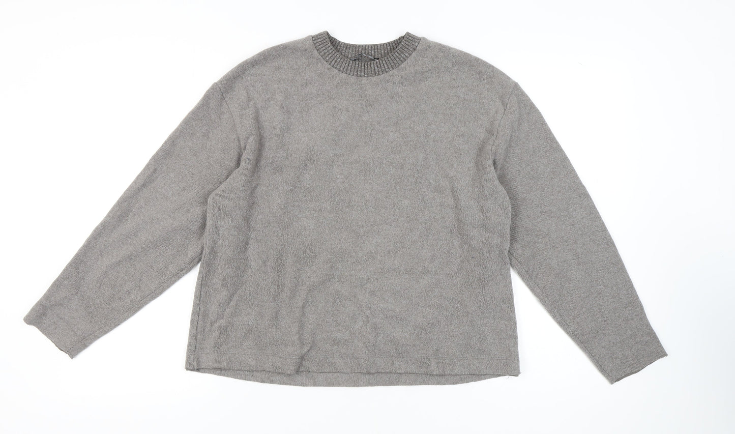 Womens UK Size 12 Zara Grey Pullover Jumper