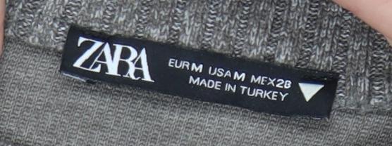 Womens UK Size 12 Zara Grey Pullover Jumper