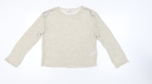 Womens UK Size M Marks and Spencer Ivory Pullover Jumper
