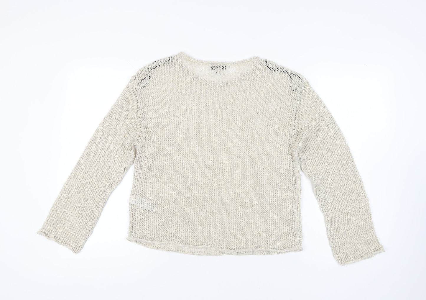 Womens UK Size M Marks and Spencer Ivory Pullover Jumper