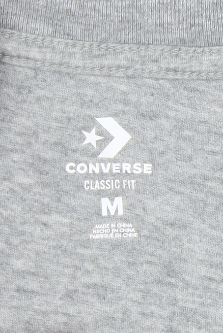 Womens UK Size M Converse Grey Basic T-Shirt
