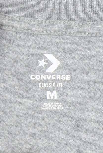 Womens UK Size M Converse Grey Basic T-Shirt