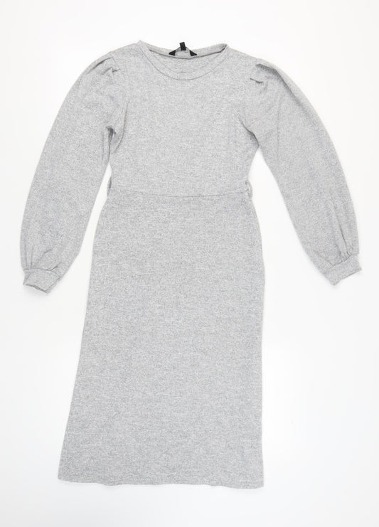 Friends Like These Women's Grey Midi Dress - Size 12