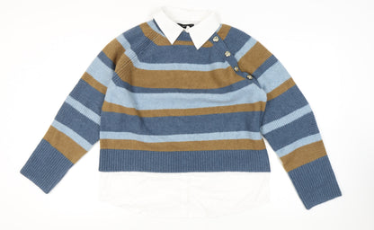 Womens UK Size 12 NEXT Blue Pullover Jumper