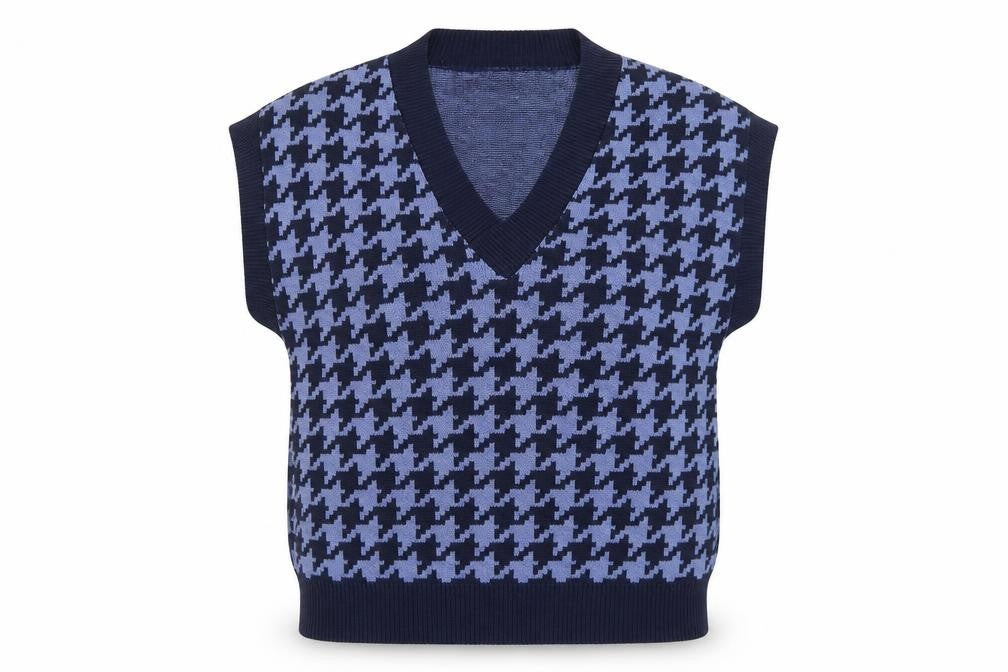 Womens UK Size 10 ASOS DESIGN Blue Vest Jumper