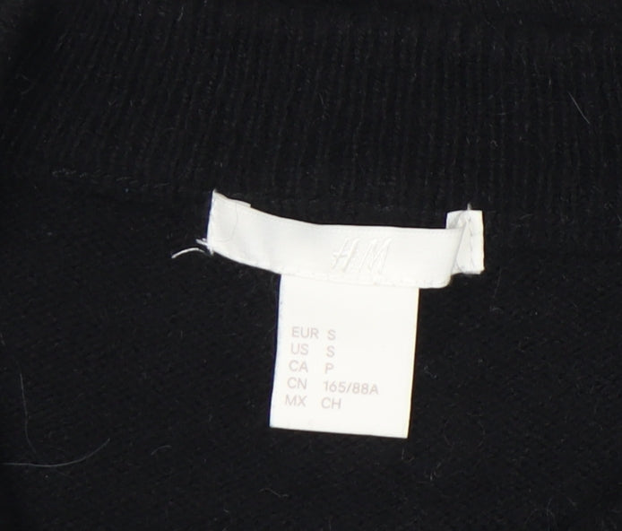 Womens UK Size S H&M Black Pullover Jumper
