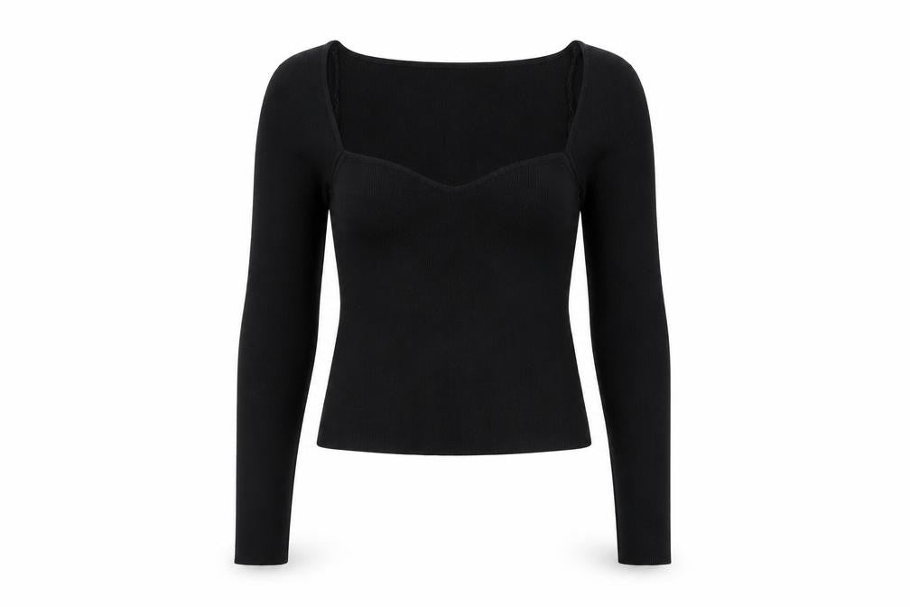 Womens UK Size S H&M Black Basic Blouse